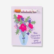 OneHitter Greeting Card Flowers