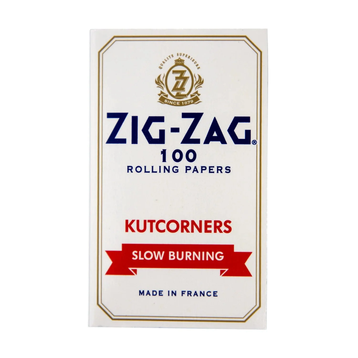 Zig Zag - Slow burning White Papers Kutcorners - Single Wide