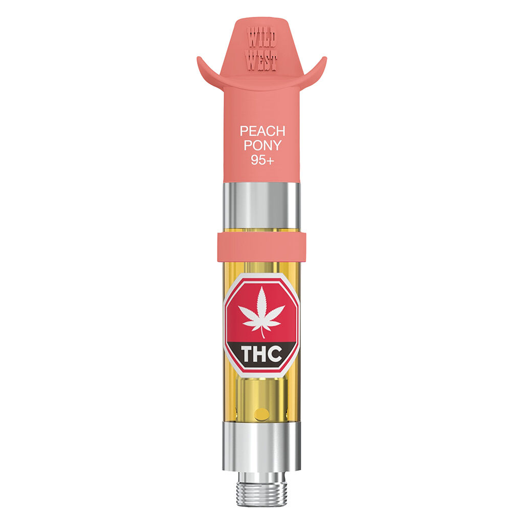 Wild West - 95+ Peach Pony Liquid Diamonds 510 Thread Cartridge