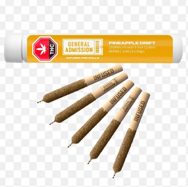 Pineapple Drift Distillate Infused PreRoll  5x