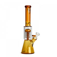 11" Dual Chamber Beaker Tube Yellow