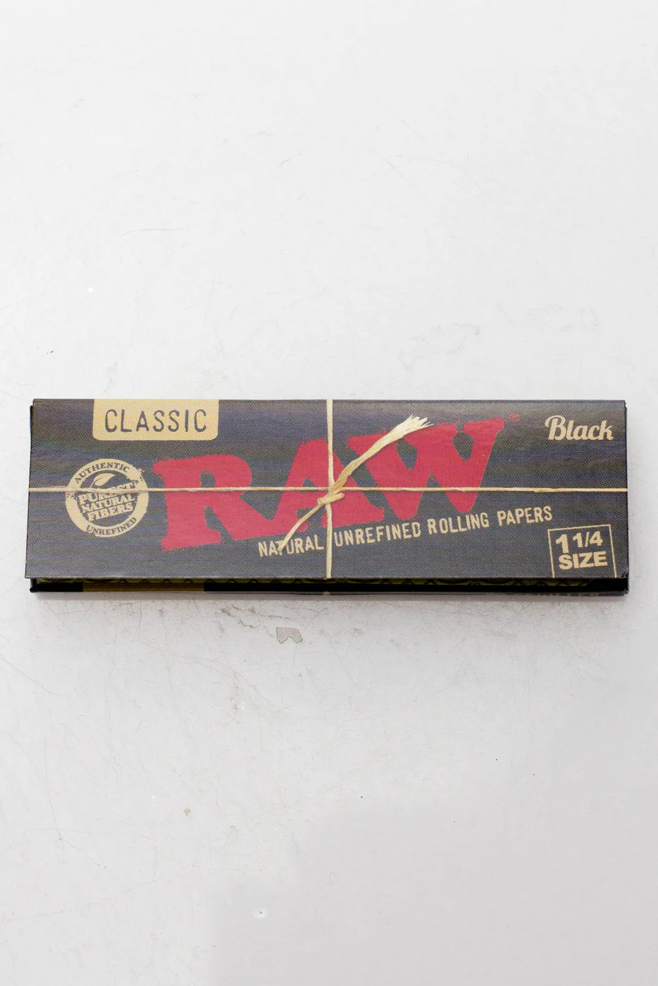 Black Natural Unrefined Rolling Paper1 1/4" Size