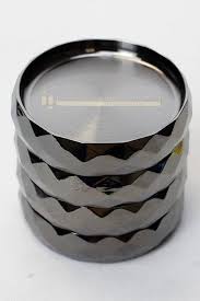 4 Parts Metal Herb Grinder  Gun Metal