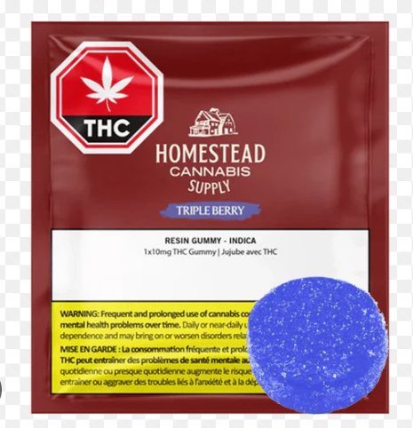 Triple Berry Indica Resin Gummy  1 Pack