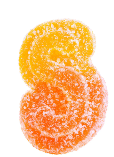 Fully Blasted Peach Orange 1:1 THC CBD Gummies  10x1