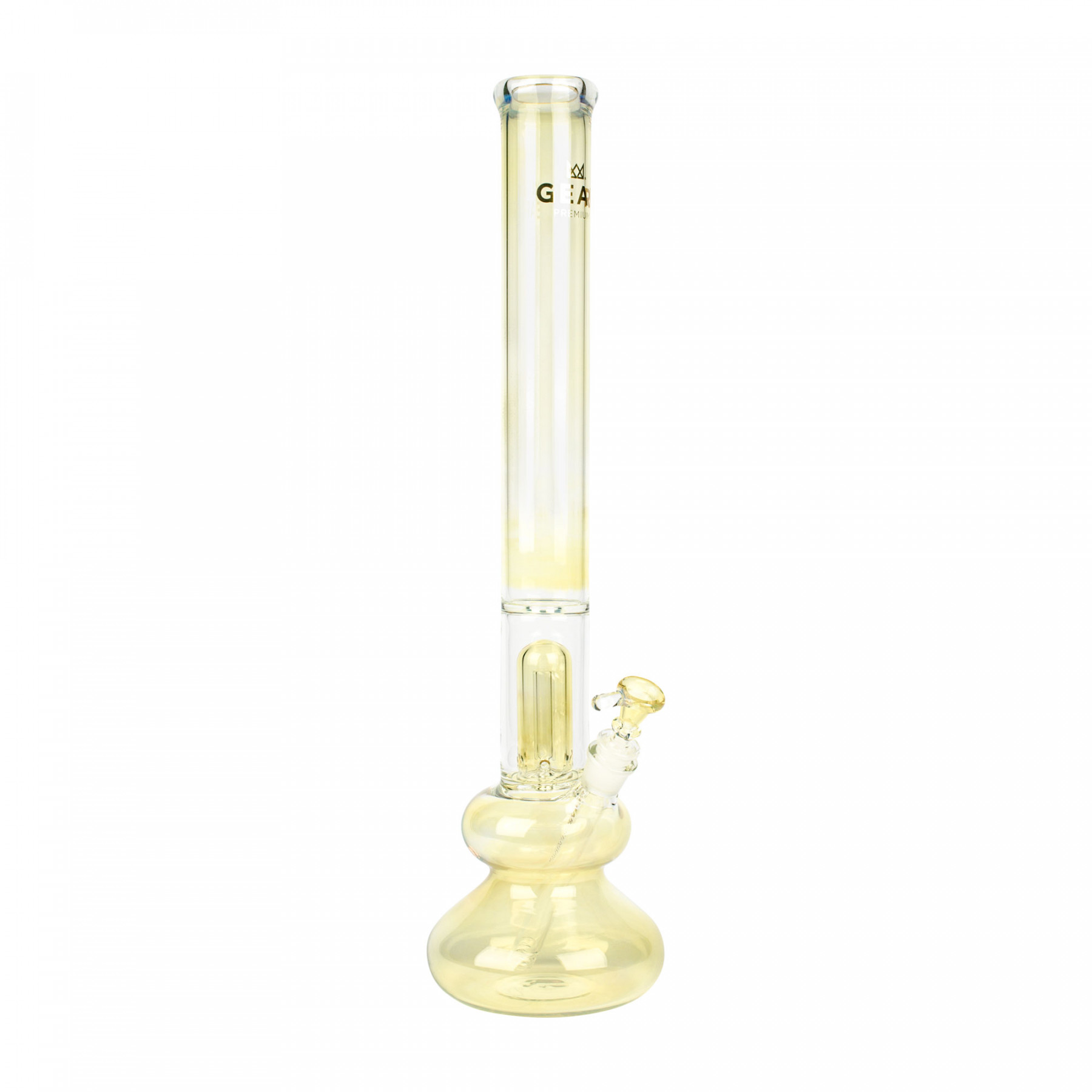 21" Dome Perc Double Bubble Tube Color Changing