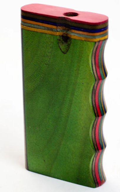 Wood Dugout With Bat Green